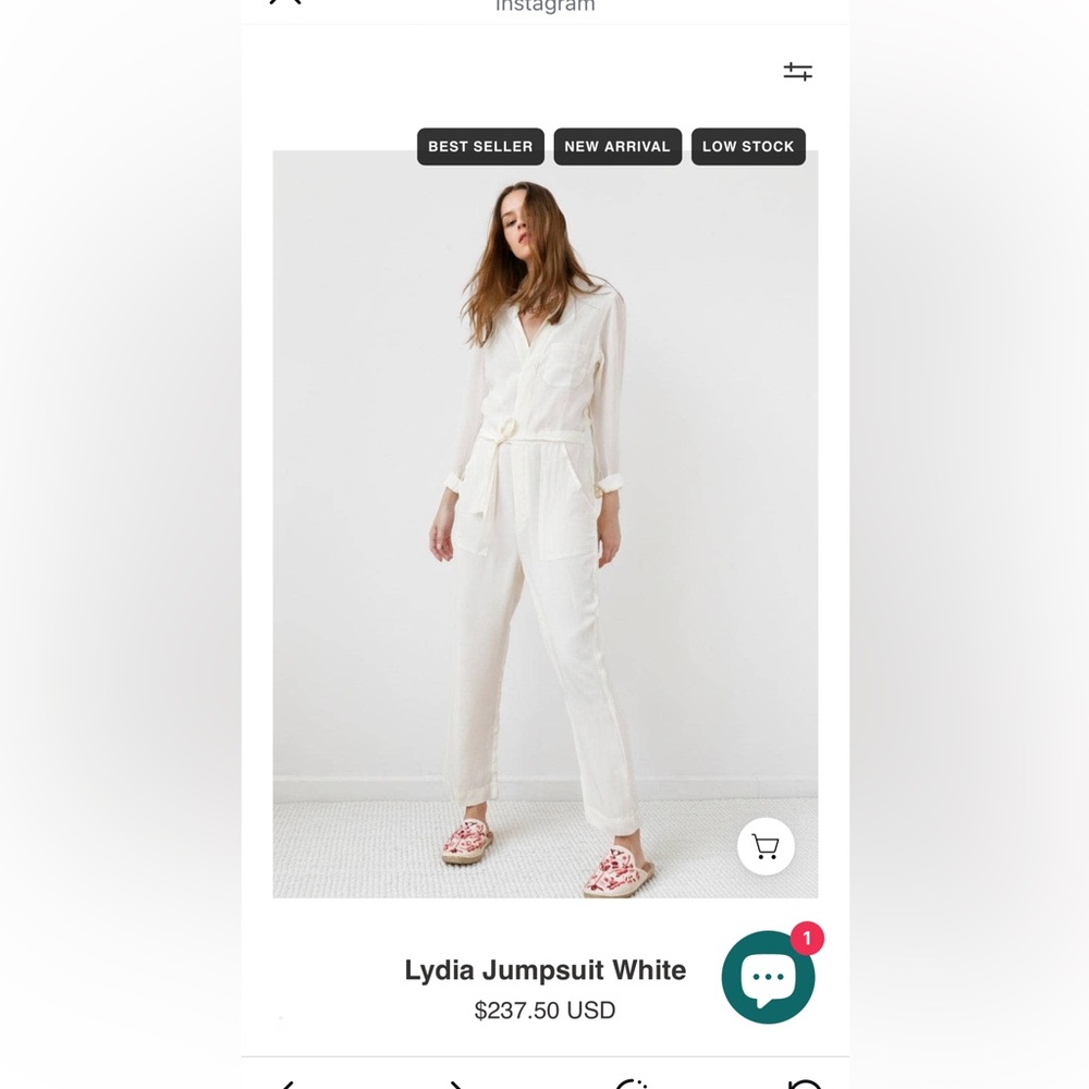 Elegant White Women's Silk Jumpsuit